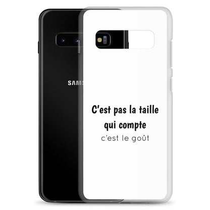 Coque Samsung C'est pas la taille qui compte c'est le goût - Sedurro