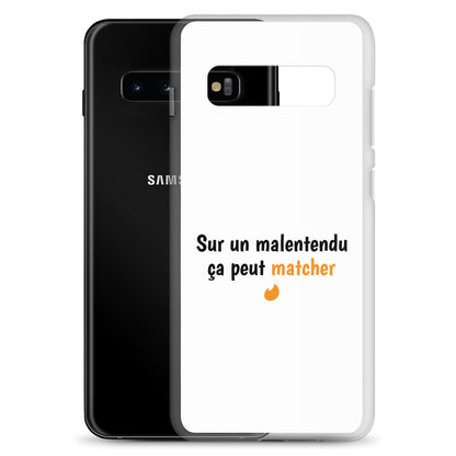 Coque Samsung Sur un malentendu ça peut matcher - Sedurro