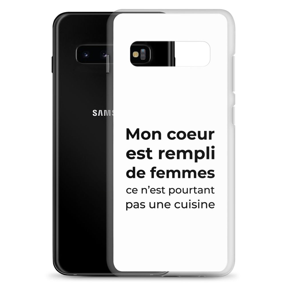 Coque Samsung Mon cœur est rempli de femmes ce n'est pourtant pas une cuisine Sedurro