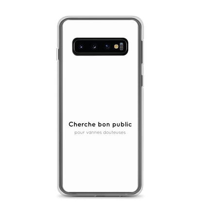 Coque Samsung Cherche bon public pour vannes douteuses - Sedurro