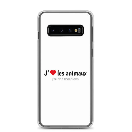 Coque Samsung J'aime les animaux j'ai des morpions Sedurro