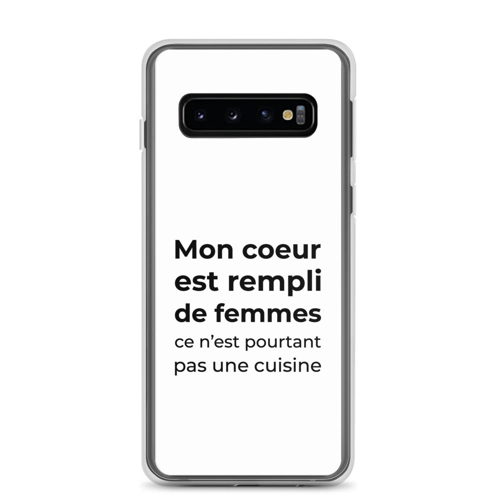 Coque Samsung Mon cœur est rempli de femmes ce n'est pourtant pas une cuisine Sedurro