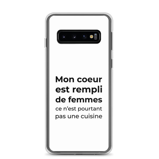 Coque Samsung Mon cœur est rempli de femmes ce n'est pourtant pas une cuisine Sedurro