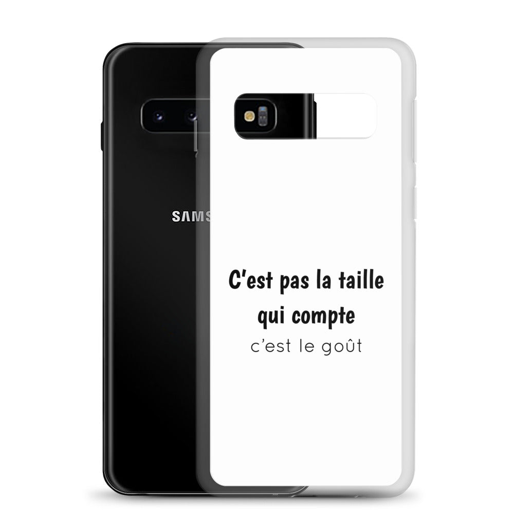 Coque Samsung C'est pas la taille qui compte c'est le goût - Sedurro