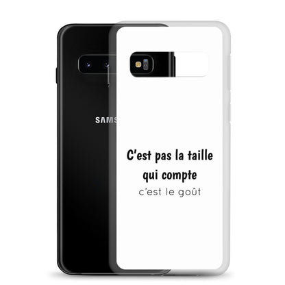 Coque Samsung C'est pas la taille qui compte c'est le goût - Sedurro