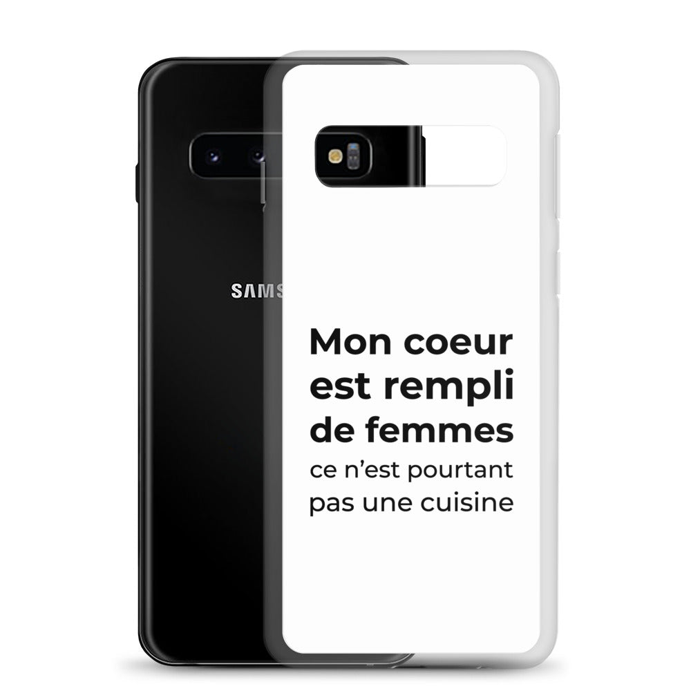 Coque Samsung Mon cœur est rempli de femmes ce n'est pourtant pas une cuisine Sedurro