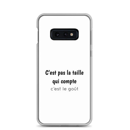 Coque Samsung C'est pas la taille qui compte c'est le goût - Sedurro