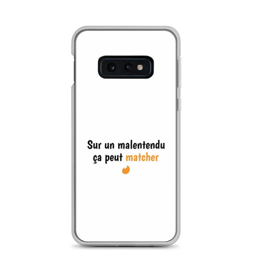 Coque Samsung Sur un malentendu ça peut matcher - Sedurro