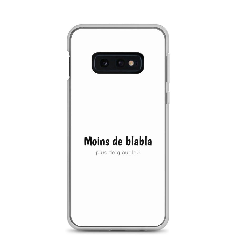 Coque Samsung Moins de blabla plus de glouglou - Sedurro