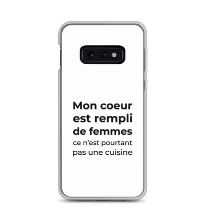 Coque Samsung Mon cœur est rempli de femmes ce n'est pourtant pas une cuisine Sedurro