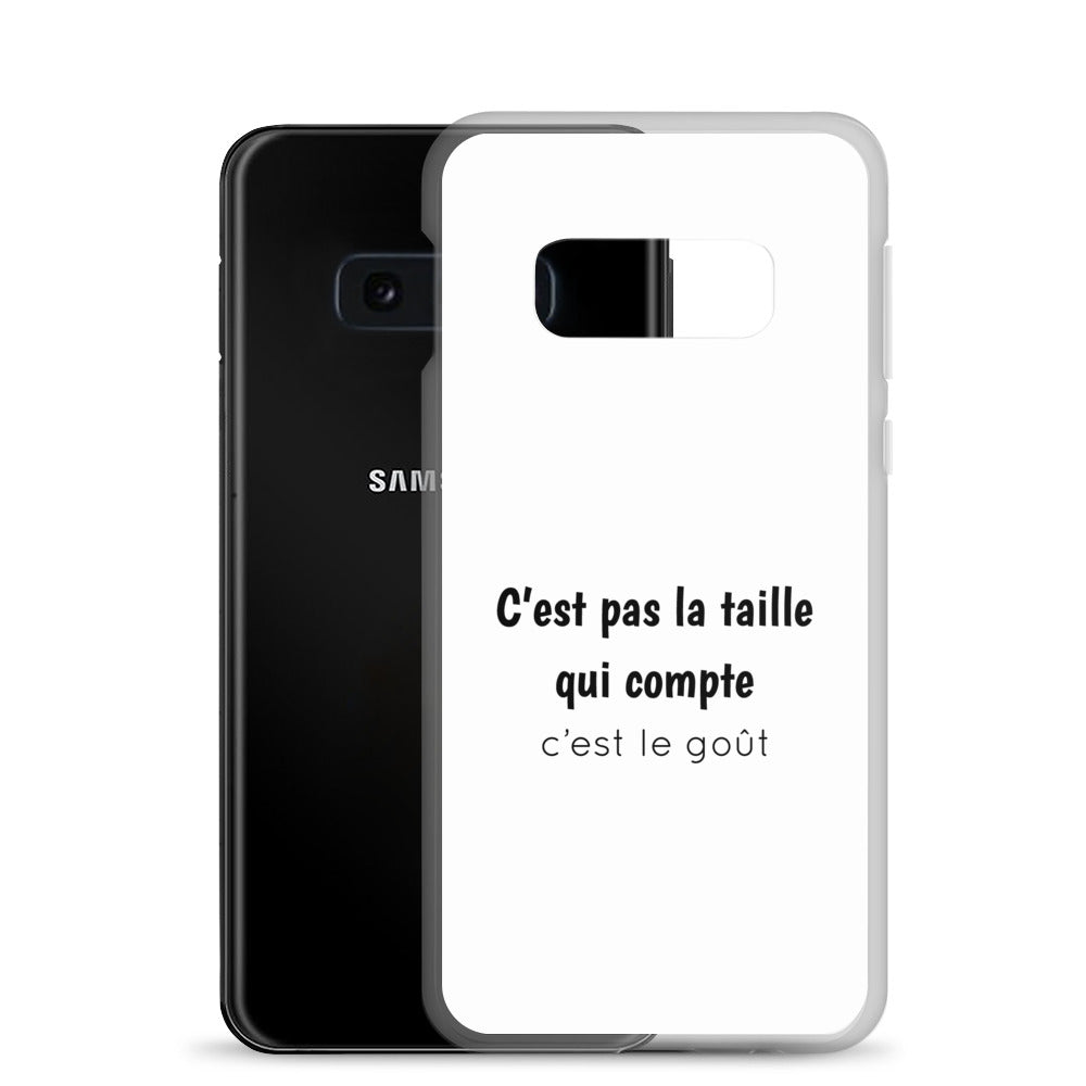 Coque Samsung C'est pas la taille qui compte c'est le goût - Sedurro