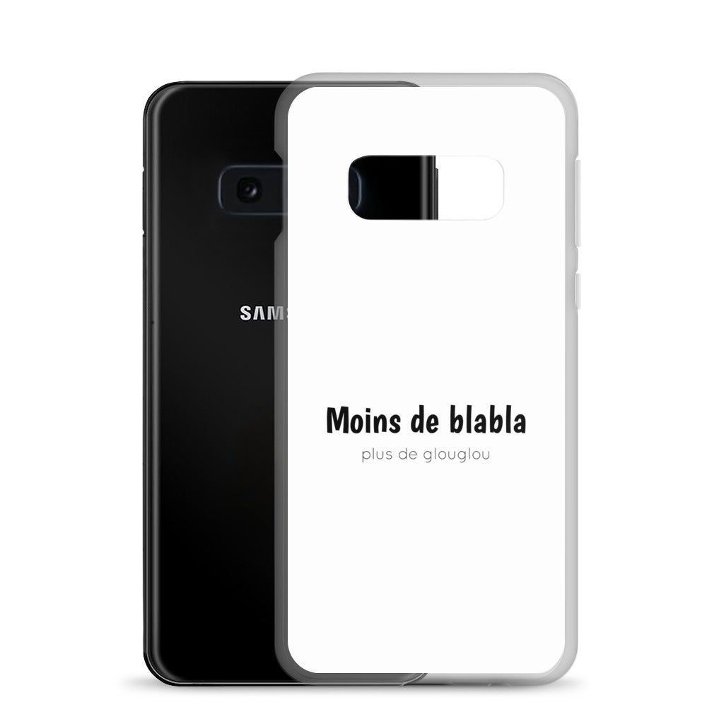 Coque Samsung Moins de blabla plus de glouglou - Sedurro