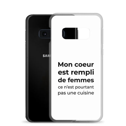 Coque Samsung Mon cœur est rempli de femmes ce n'est pourtant pas une cuisine Sedurro