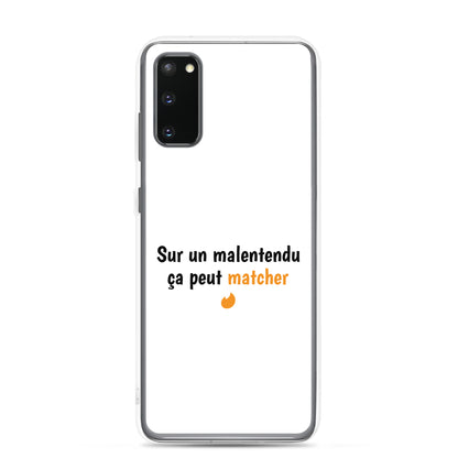 Coque Samsung Sur un malentendu ça peut matcher - Sedurro