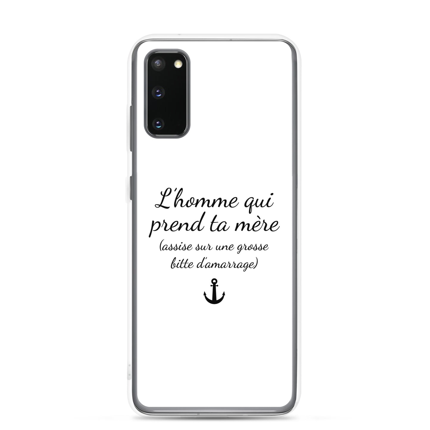 Coque Samsung L'homme qui prend ta mère assise sur une grosse bitte d'amarrage