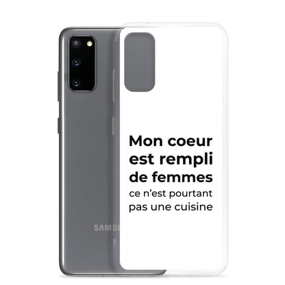 Coque Samsung Mon cœur est rempli de femmes ce n'est pourtant pas une cuisine Sedurro