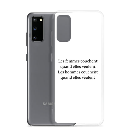 Coque Samsung Les femmes couchent quand elles veulent les hommes couchent quand elles veulent Sedurro