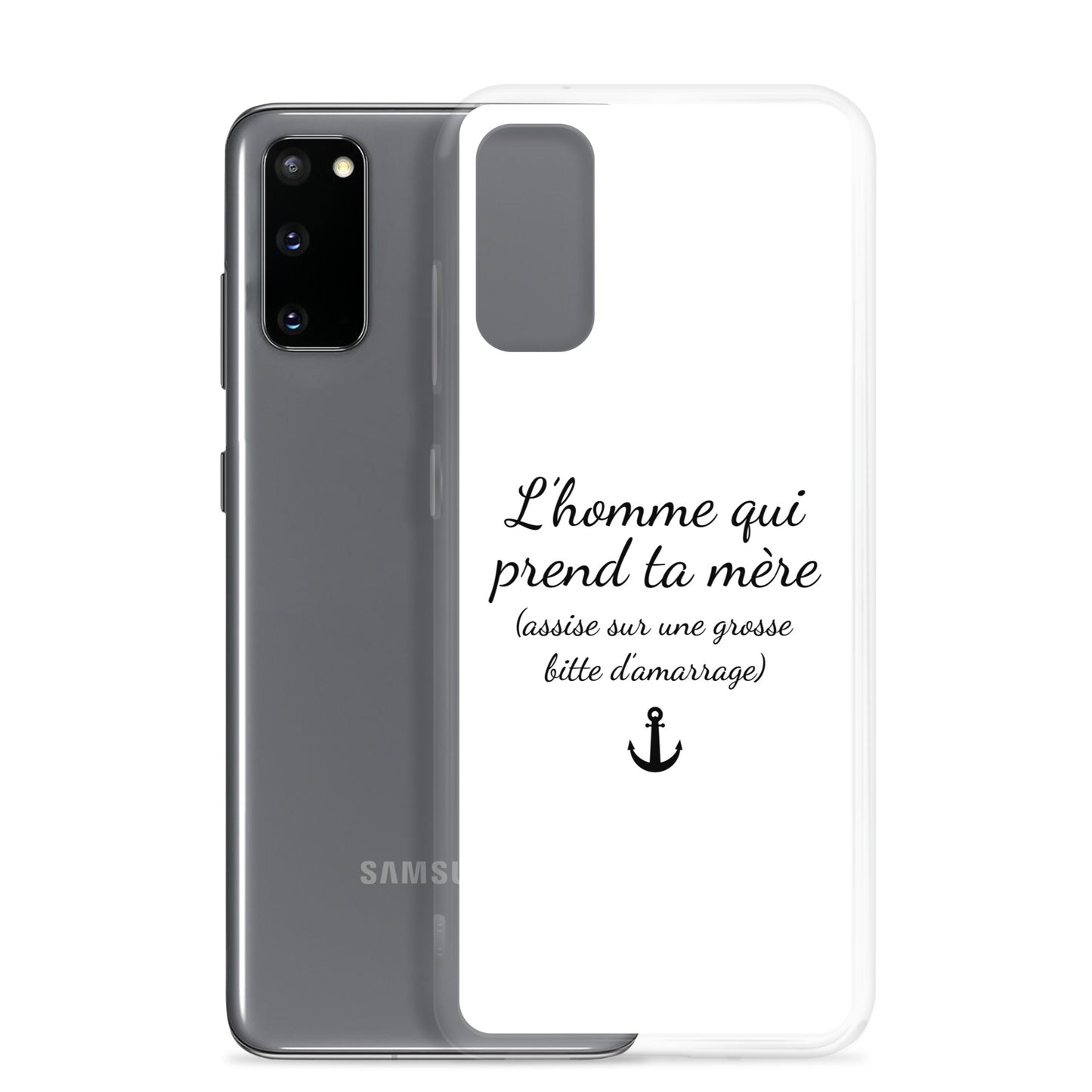 Coque Samsung L'homme qui prend ta mère assise sur une grosse bitte d'amarrage