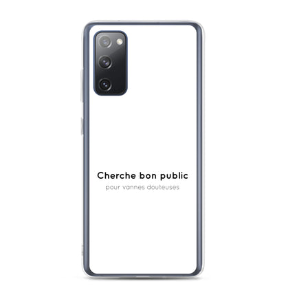 Coque Samsung Cherche bon public pour vannes douteuses - Sedurro