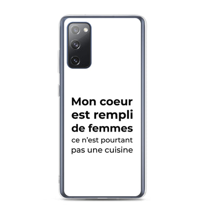 Coque Samsung Mon cœur est rempli de femmes ce n'est pourtant pas une cuisine Sedurro