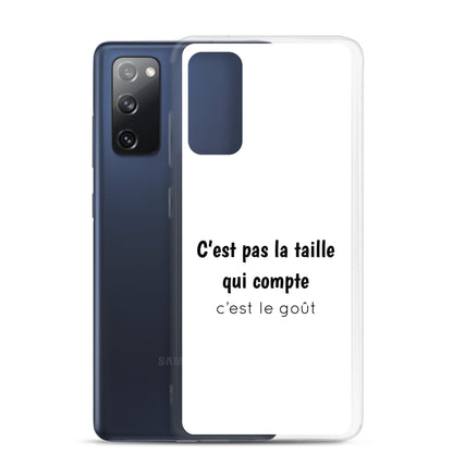 Coque Samsung C'est pas la taille qui compte c'est le goût - Sedurro