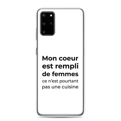 Coque Samsung Mon cœur est rempli de femmes ce n'est pourtant pas une cuisine Sedurro