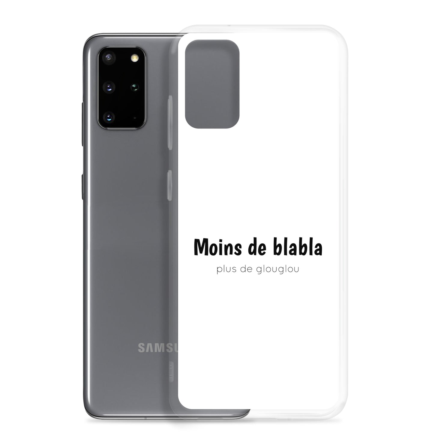 Coque Samsung Moins de blabla plus de glouglou - Sedurro