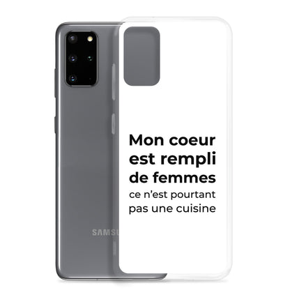 Coque Samsung Mon cœur est rempli de femmes ce n'est pourtant pas une cuisine Sedurro