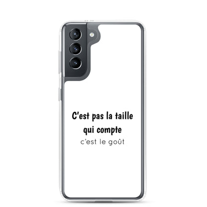 Coque Samsung C'est pas la taille qui compte c'est le goût - Sedurro