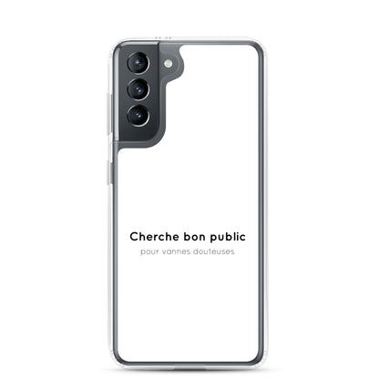 Coque Samsung Cherche bon public pour vannes douteuses - Sedurro