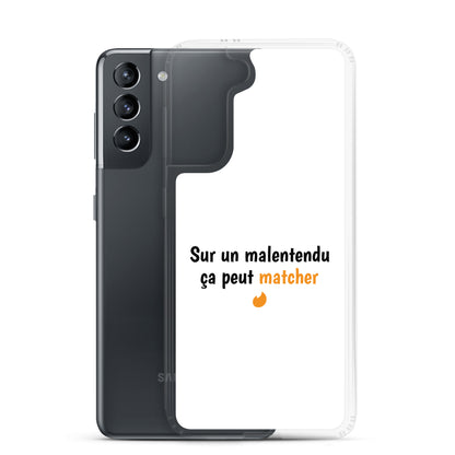 Coque Samsung Sur un malentendu ça peut matcher - Sedurro