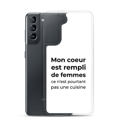 Coque Samsung Mon cœur est rempli de femmes ce n'est pourtant pas une cuisine Sedurro