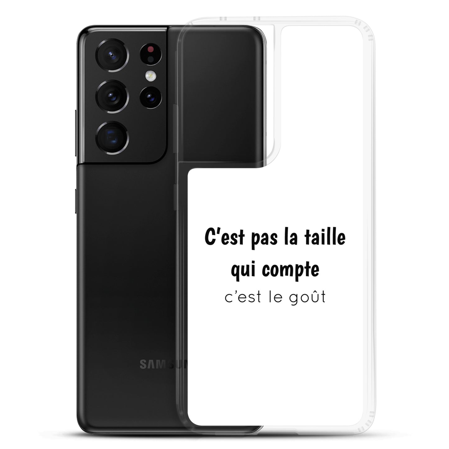 Coque Samsung C'est pas la taille qui compte c'est le goût - Sedurro