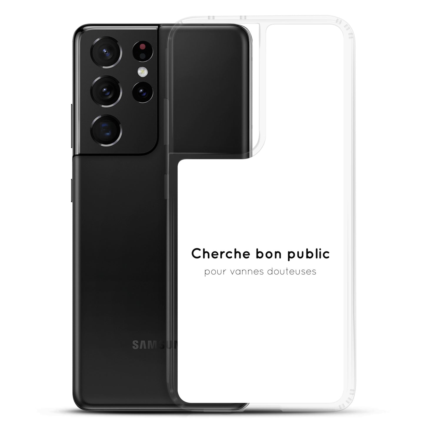 Coque Samsung Cherche bon public pour vannes douteuses - Sedurro