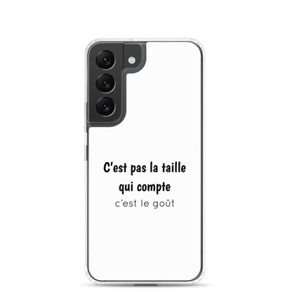 Coque Samsung C'est pas la taille qui compte c'est le goût - Sedurro