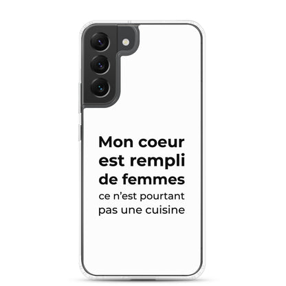 Coque Samsung Mon cœur est rempli de femmes ce n'est pourtant pas une cuisine Sedurro