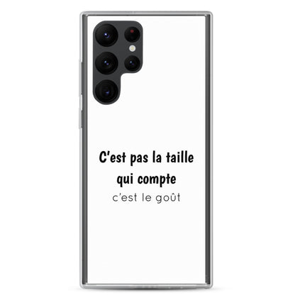 Coque Samsung C'est pas la taille qui compte c'est le goût - Sedurro