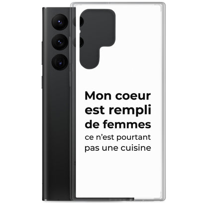 Coque Samsung Mon cœur est rempli de femmes ce n'est pourtant pas une cuisine Sedurro