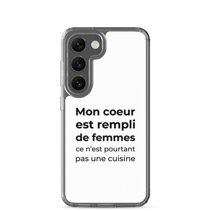 Coque Samsung Mon cœur est rempli de femmes ce n'est pourtant pas une cuisine - Sedurro