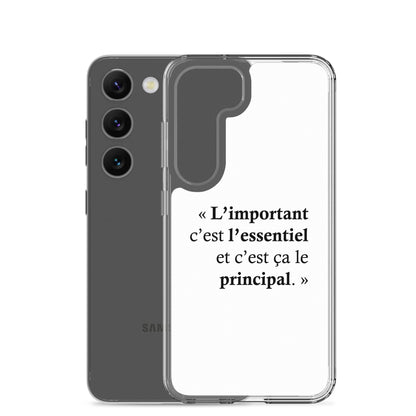 Coque Samsung L’important c’est l’essentiel et c’est ça le principal