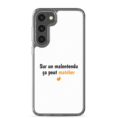 Coque Samsung Sur un malentendu ça peut matcher - Sedurro