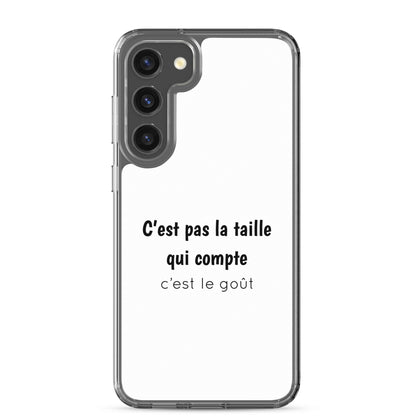 Coque Samsung C'est pas la taille qui compte c'est le goût - Sedurro