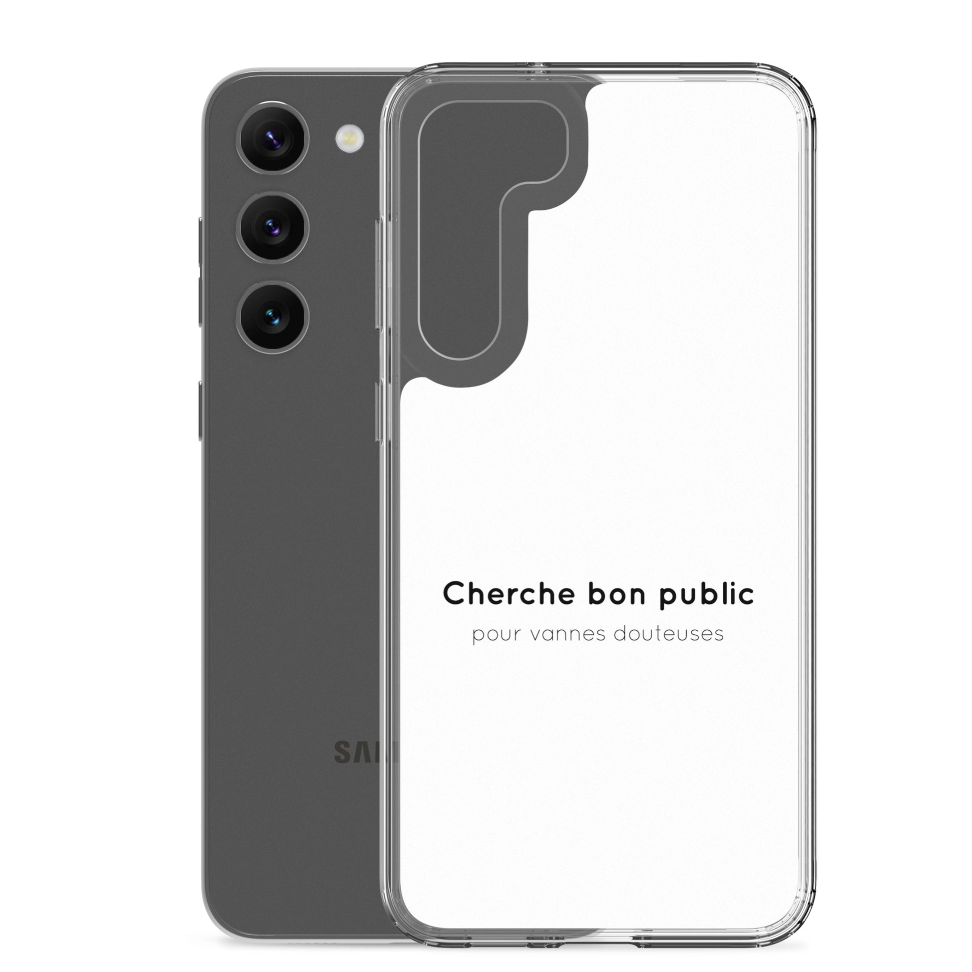 Coque Samsung Cherche bon public pour vannes douteuses - Sedurro