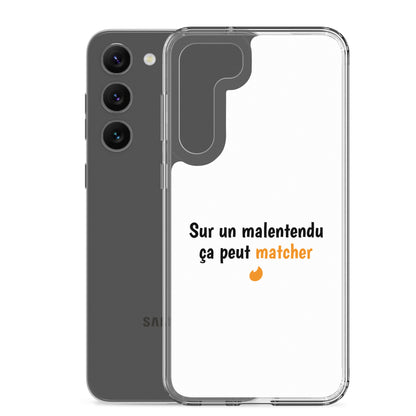 Coque Samsung Sur un malentendu ça peut matcher - Sedurro