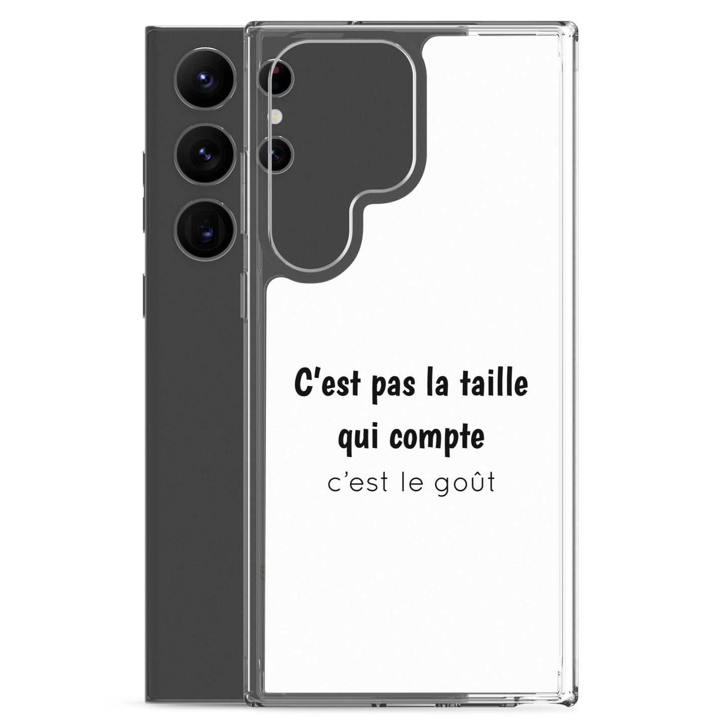 Coque Samsung C'est pas la taille qui compte c'est le goût - Sedurro