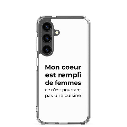 Coque Samsung Mon cœur est rempli de femmes ce n'est pourtant pas une cuisine - Sedurro