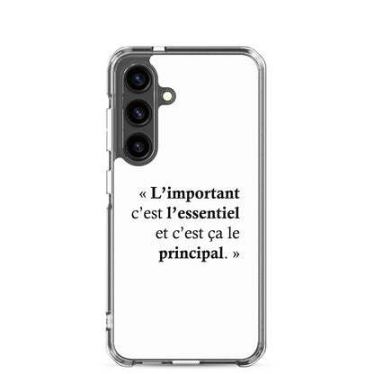 Coque Samsung L’important c’est l’essentiel et c’est ça le principal