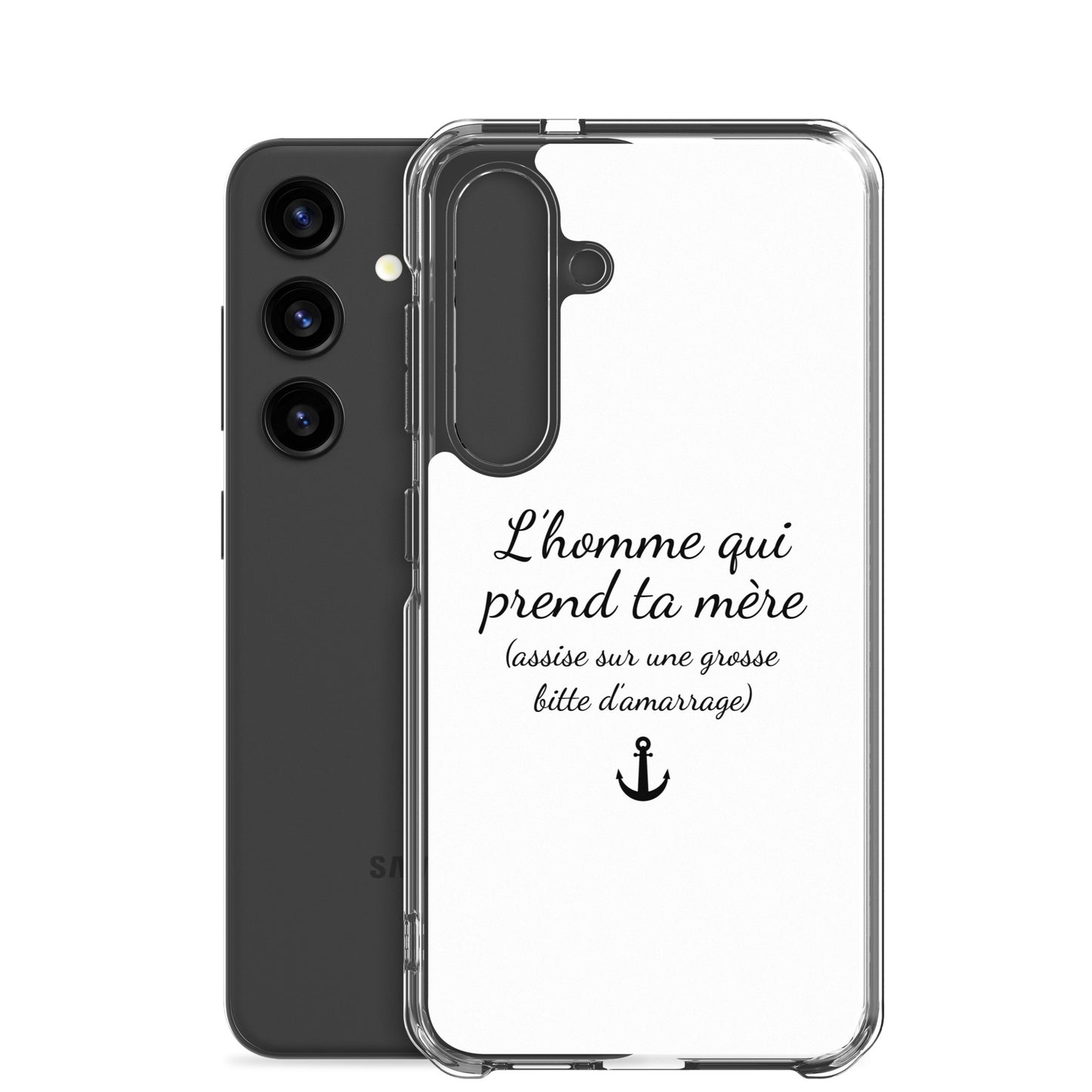 Coque Samsung L'homme qui prend ta mère assise sur une grosse bitte d'amarrage