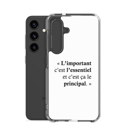 Coque Samsung L’important c’est l’essentiel et c’est ça le principal