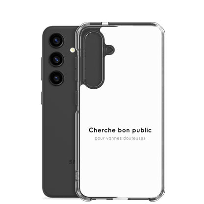 Coque Samsung Cherche bon public pour vannes douteuses - Sedurro